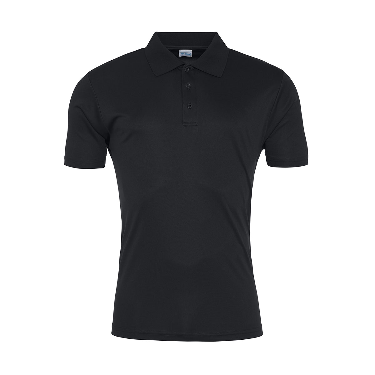Jet Black - Front - AWDis Cool Unisex Adult Cool Smooth Polo Shirt