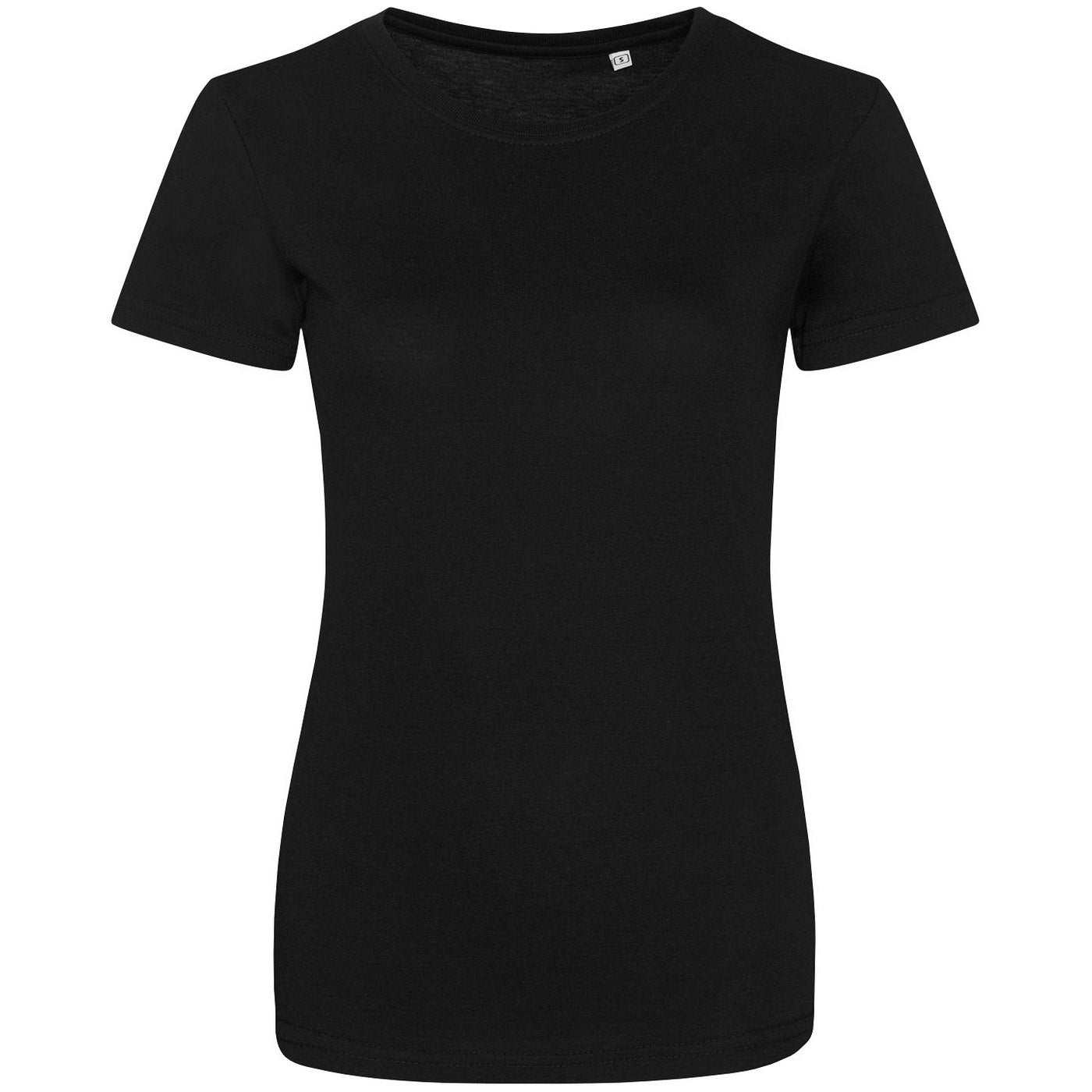 Solid Black - Front - Awdis Womens-Ladies Triblend Girlie T-Shirt