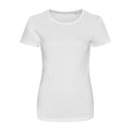Solid White - Front - Awdis Womens-Ladies Triblend Girlie T-Shirt
