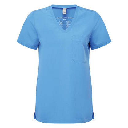 Ceil Blue - Front - Onna Womens-Ladies Limitless Onna-Stretch Work Tunic