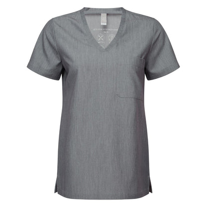 Dynamo Grey - Front - Onna Womens-Ladies Limitless Onna-Stretch Work Tunic
