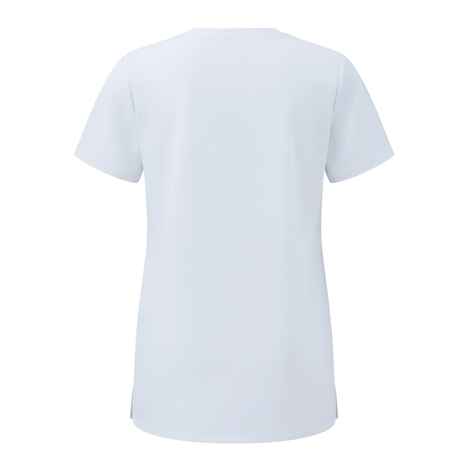 Vital White - Back - Onna Womens-Ladies Limitless Onna-Stretch Work Tunic