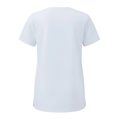 Vital White - Back - Onna Womens-Ladies Limitless Onna-Stretch Work Tunic