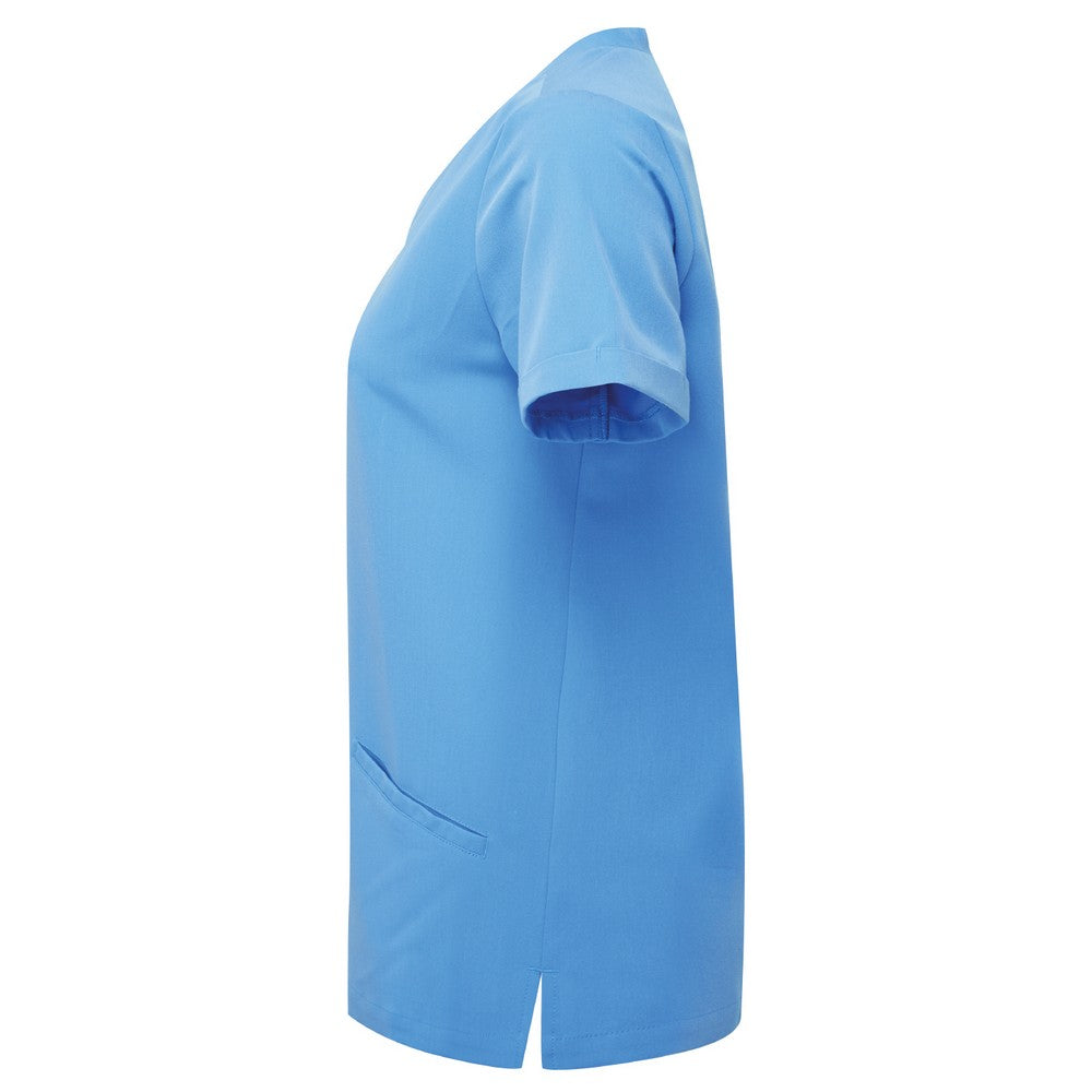 Ceil Blue - Side - Onna Womens-Ladies Invincible Stretch Work Tunic