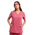 Calm Pink - Back - Onna Womens-Ladies Invincible Stretch Work Tunic