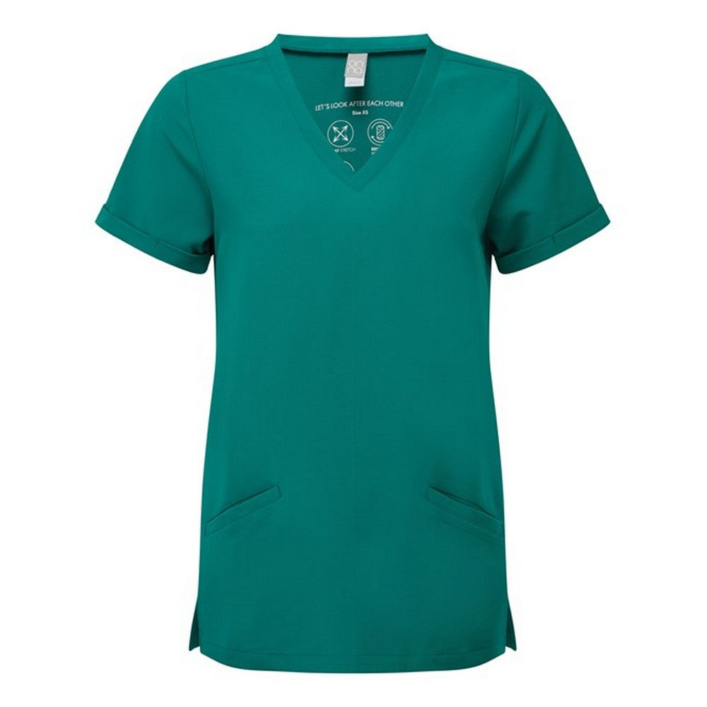 Clean Green - Front - Onna Womens-Ladies Invincible Stretch Work Tunic