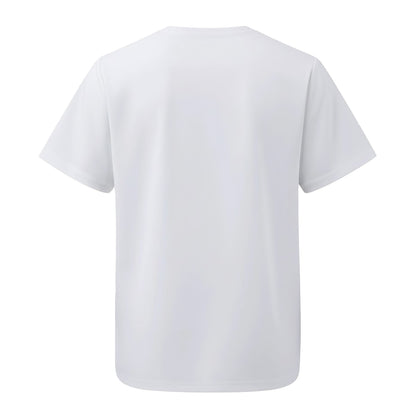 Vital White - Back - Onna Mens Limitless Stretch Work Tunic