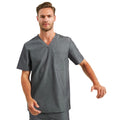 Dynamo Grey - Close up - Onna Mens Limitless Stretch Work Tunic