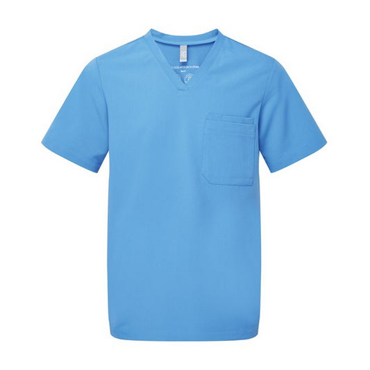 Ceil Blue - Front - Onna Mens Limitless Stretch Work Tunic