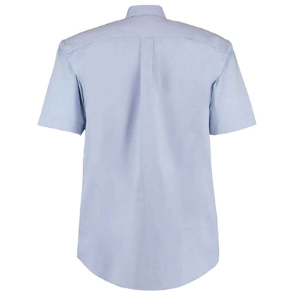Light Blue - Back - Kustom Kit Mens Oxford Classic Short-Sleeved Shirt