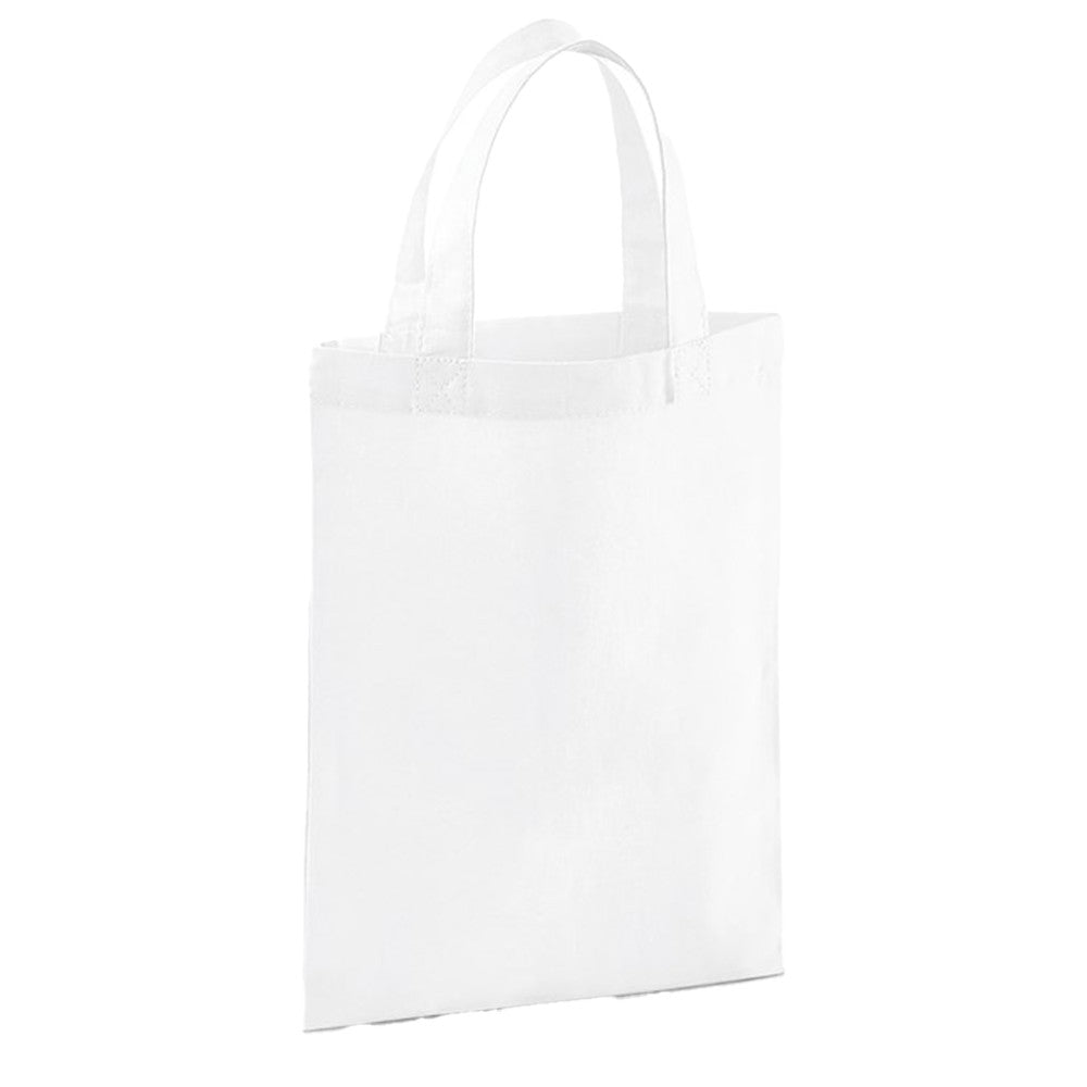 White - Front - Westford Mill Cotton Party Bag