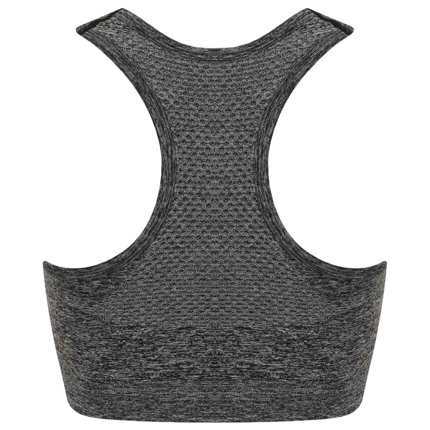 Dark Grey - Back - Tombo Womens-Ladies Seamless Sports Bra