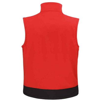 Red-Black - Back - Result Mens Softshell Body Warmer