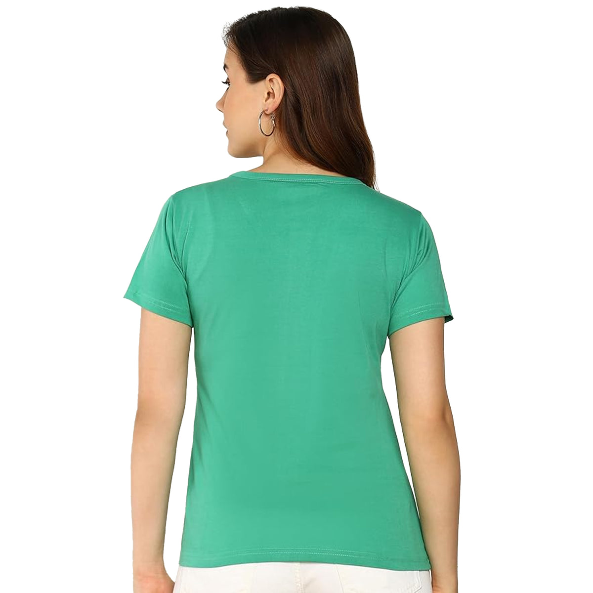 Grass Green - Back - Build Your Brand Womens-Ladies Basic T-Shirt