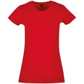 City Red - Front - Build Your Brand Womens-Ladies Basic T-Shirt