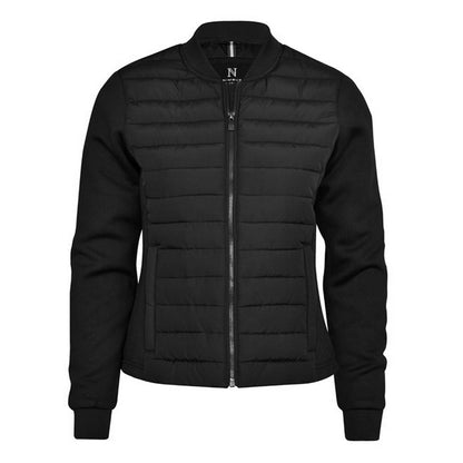 Black - Front - Nimbus Womens-Ladies Crescent Padded Jacket