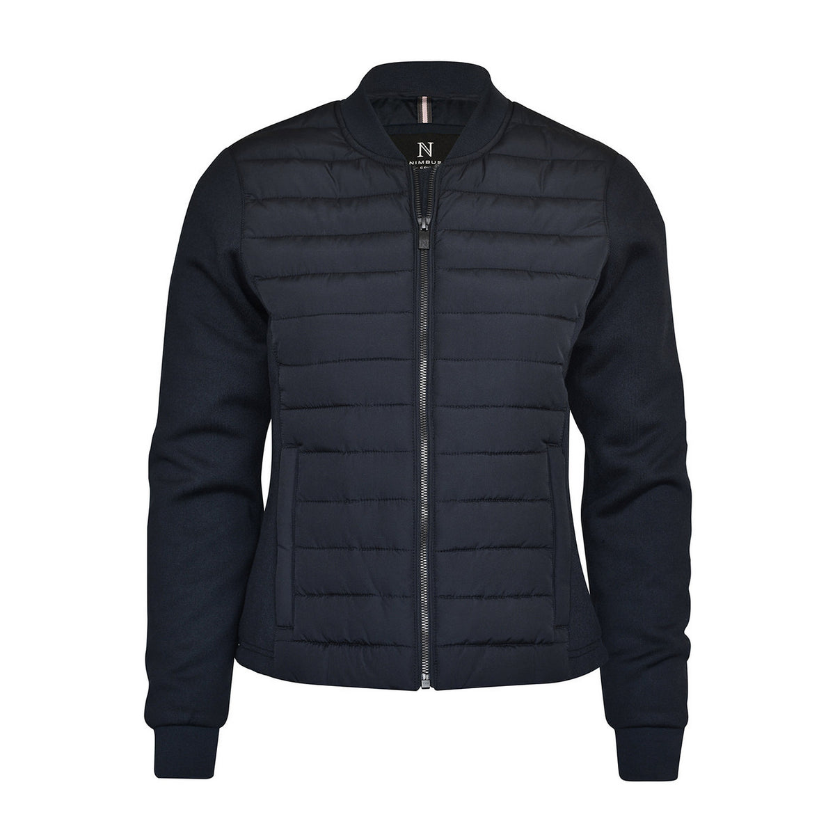 Navy - Front - Nimbus Womens-Ladies Crescent Padded Jacket