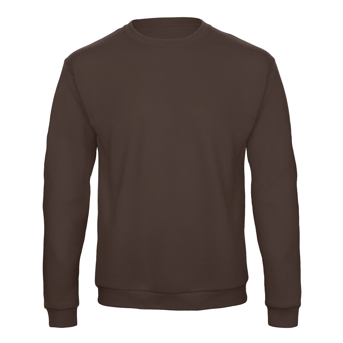 Brown - Front - B&C Mens ID.202 50-50 Sweatshirt