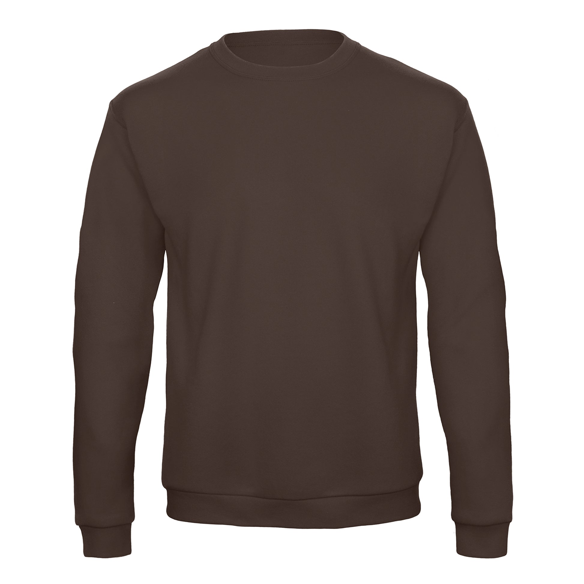 Brown - Front - B&C Mens ID.202 50-50 Sweatshirt