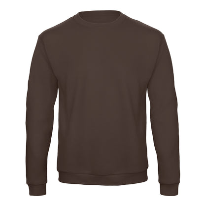Brown - Front - B&C Mens ID.202 50-50 Sweatshirt