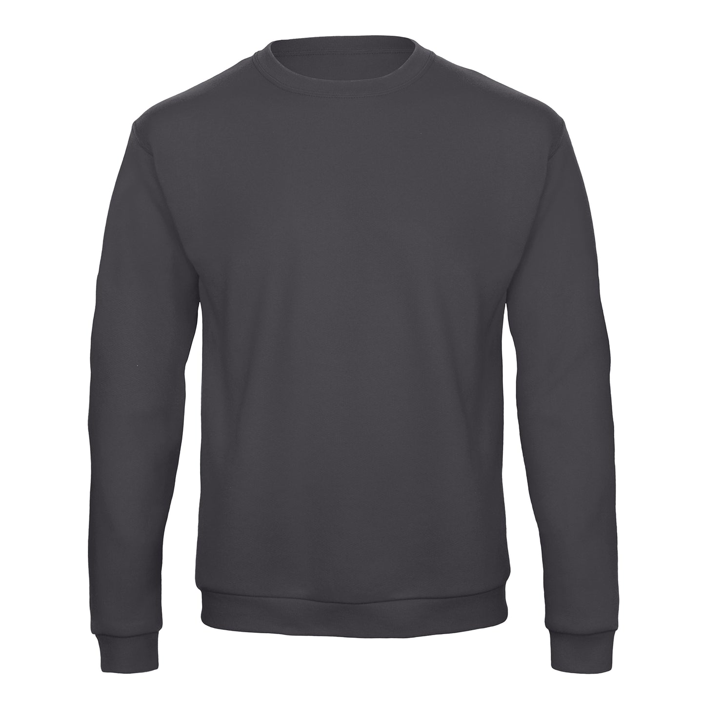 Anthracite - Front - B&C Mens ID.202 50-50 Sweatshirt