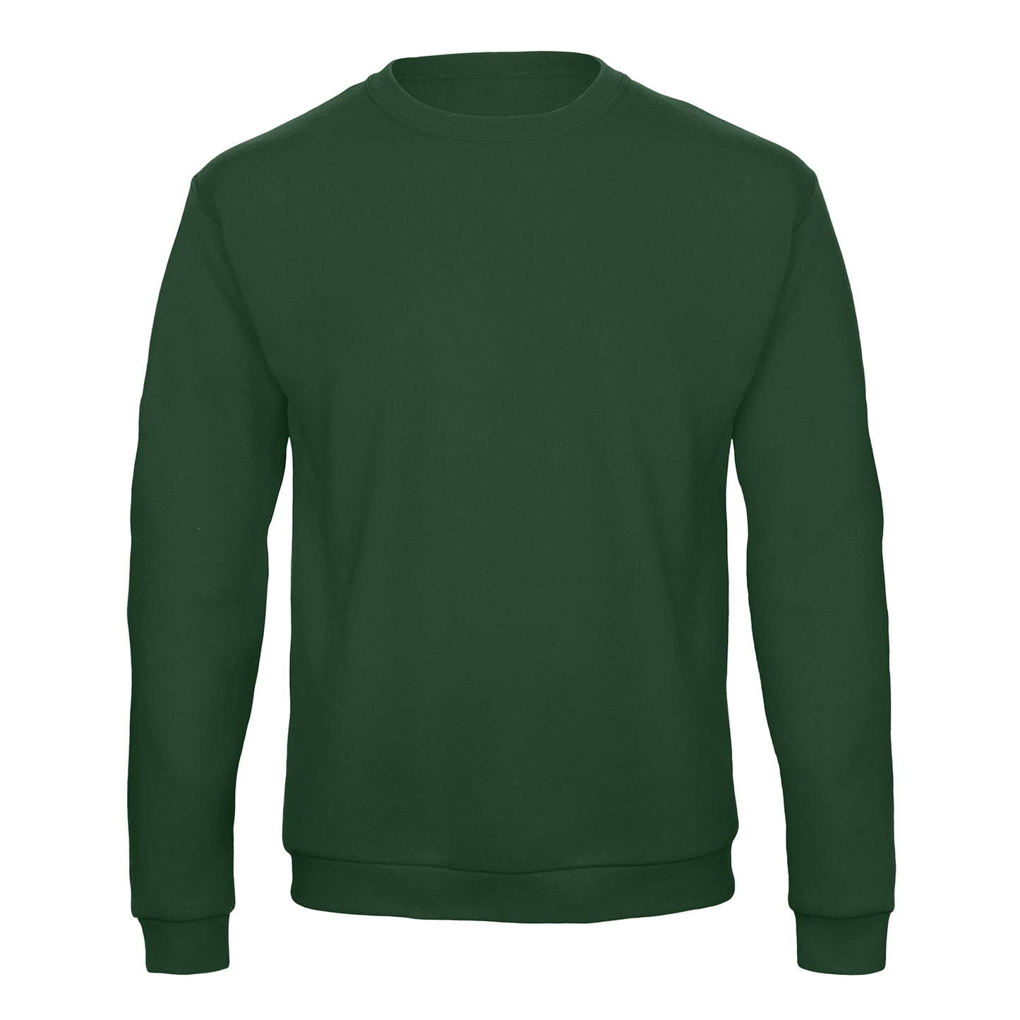Bottle Green - Front - B&C Mens ID.202 50-50 Sweatshirt