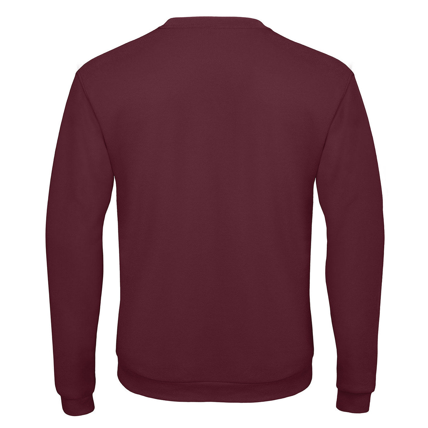 Burgundy - Back - B&C Mens ID.202 50-50 Sweatshirt