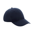 French Navy - Front - Beechfield Unisex Adult Pro-Style Recycled Baseball Cap