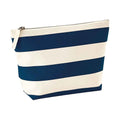 Natural-Navy - Front - Westford Mill Nautical Accessory Bag