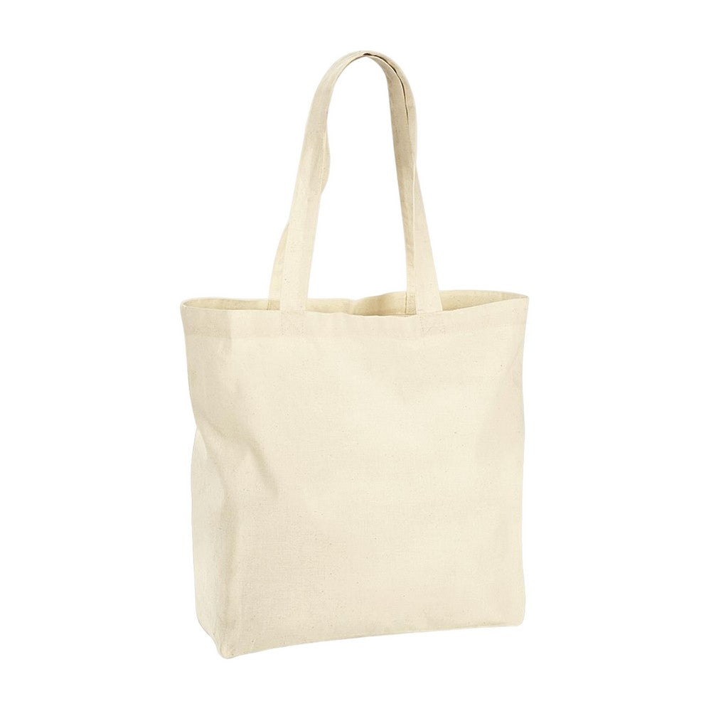 Natural - Back - Westford Mill Organic Cotton Shopper Bag