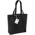 Black - Front - Westford Mill Organic Cotton Shopper Bag