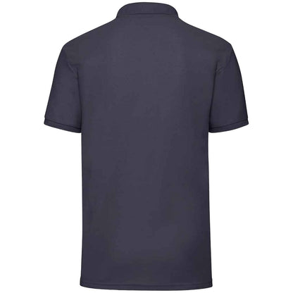 Deep Navy - Back - Fruit of the Loom Mens 65-35 Polo Shirt