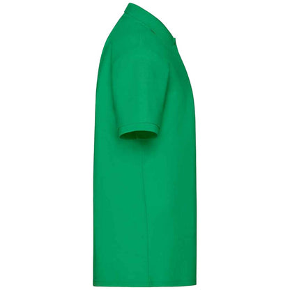 Kelly Green - Side - Fruit of the Loom Mens 65-35 Polo Shirt
