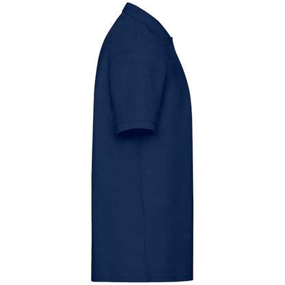 Navy - Side - Fruit of the Loom Mens 65-35 Polo Shirt
