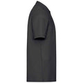 Black - Side - Fruit of the Loom Mens 65-35 Polo Shirt