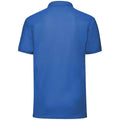 Royal Blue - Back - Fruit of the Loom Mens 65-35 Polo Shirt