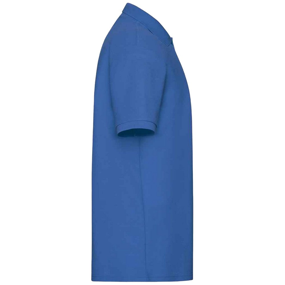 Royal Blue - Side - Fruit of the Loom Mens 65-35 Polo Shirt