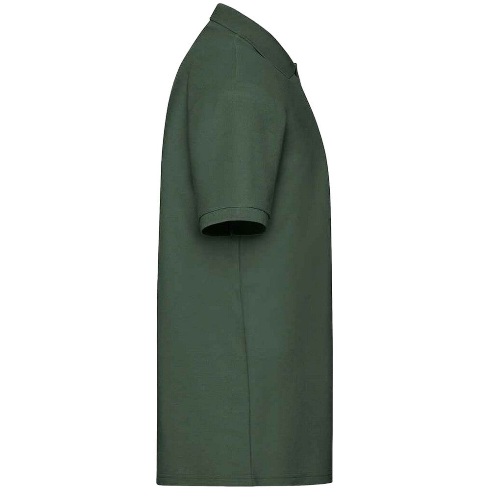 Bottle Green - Side - Fruit of the Loom Mens 65-35 Polo Shirt