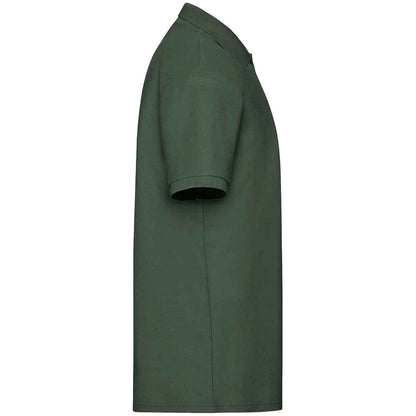 Bottle Green - Side - Fruit of the Loom Mens 65-35 Polo Shirt