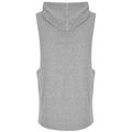 Sports Grey - Back - AWDis Cool Mens Urban Sleeveless Hoodie