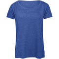 Royal Blue Heather - Front - B&C Womens-Ladies Triblend T-Shirt