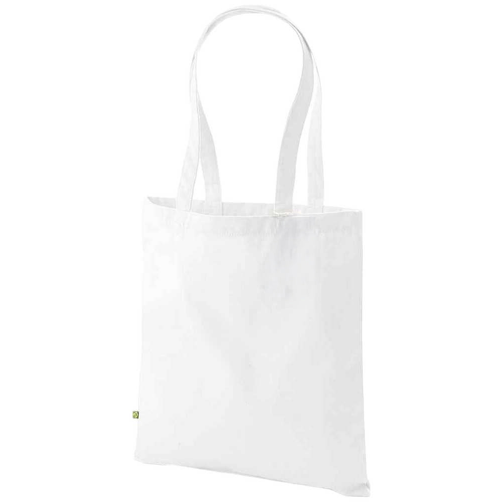 White - Front - Westford Mill EarthAware Organic Bag For Life Tote Bag