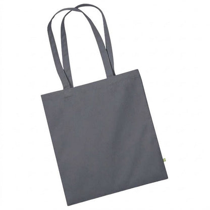 Graphite Grey - Back - Westford Mill EarthAware Organic Bag For Life Tote Bag