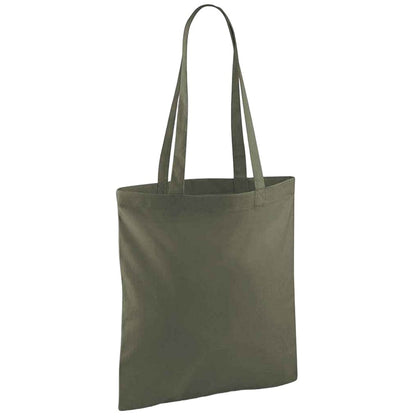 Olive Green - Back - Westford Mill Bag For Life Long Handle Tote Bag