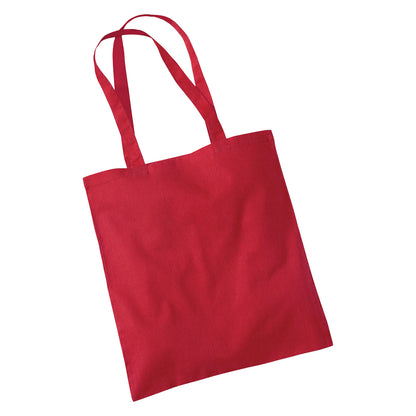 Classic Red - Back - Westford Mill Bag For Life Long Handle Tote Bag