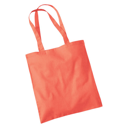 Coral - Back - Westford Mill Bag For Life Long Handle Tote Bag