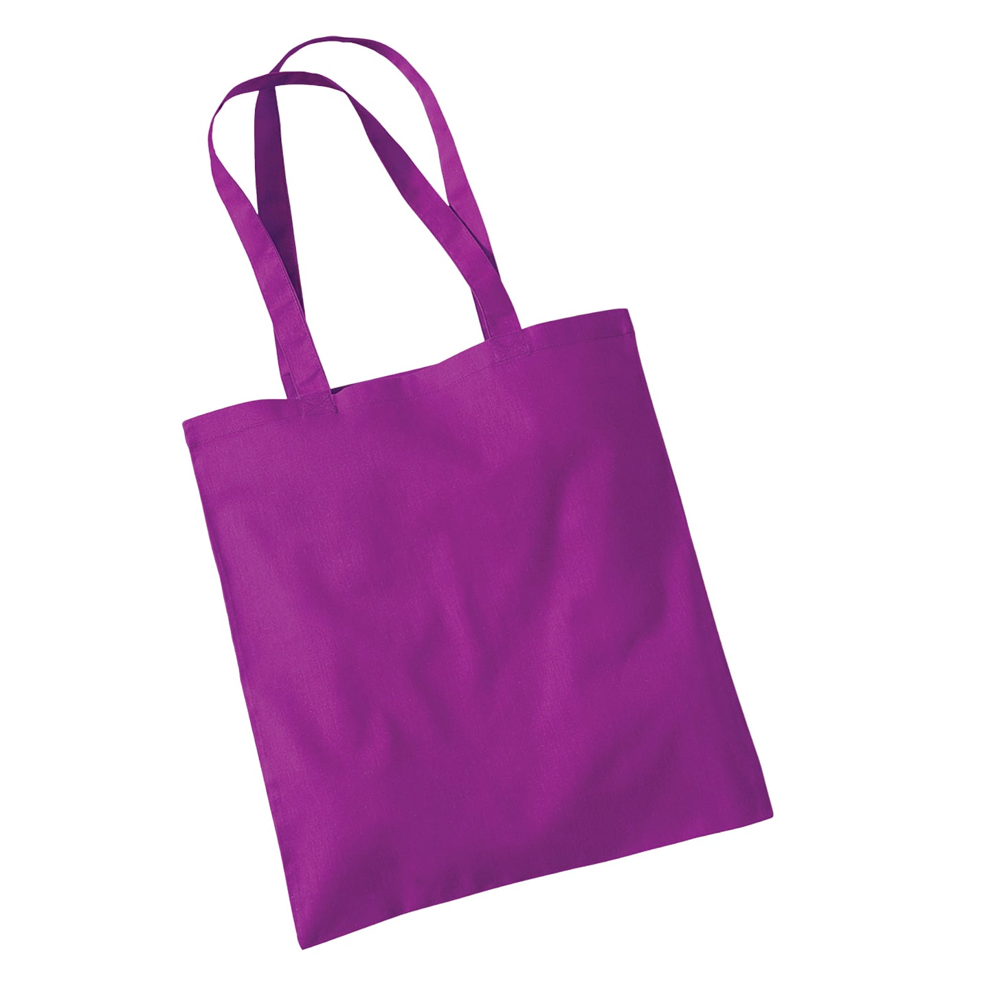 Magenta - Back - Westford Mill Bag For Life Long Handle Tote Bag
