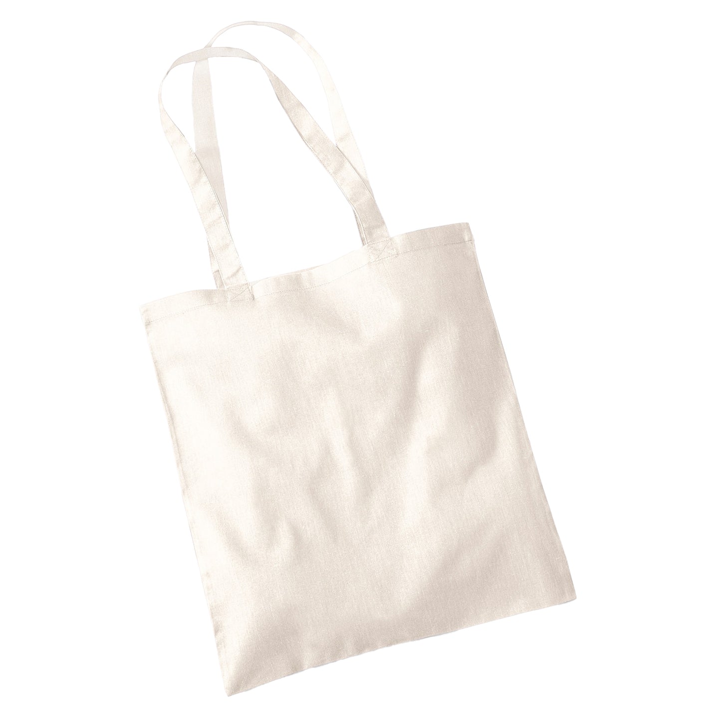 Natural - Back - Westford Mill Bag For Life Long Handle Tote Bag