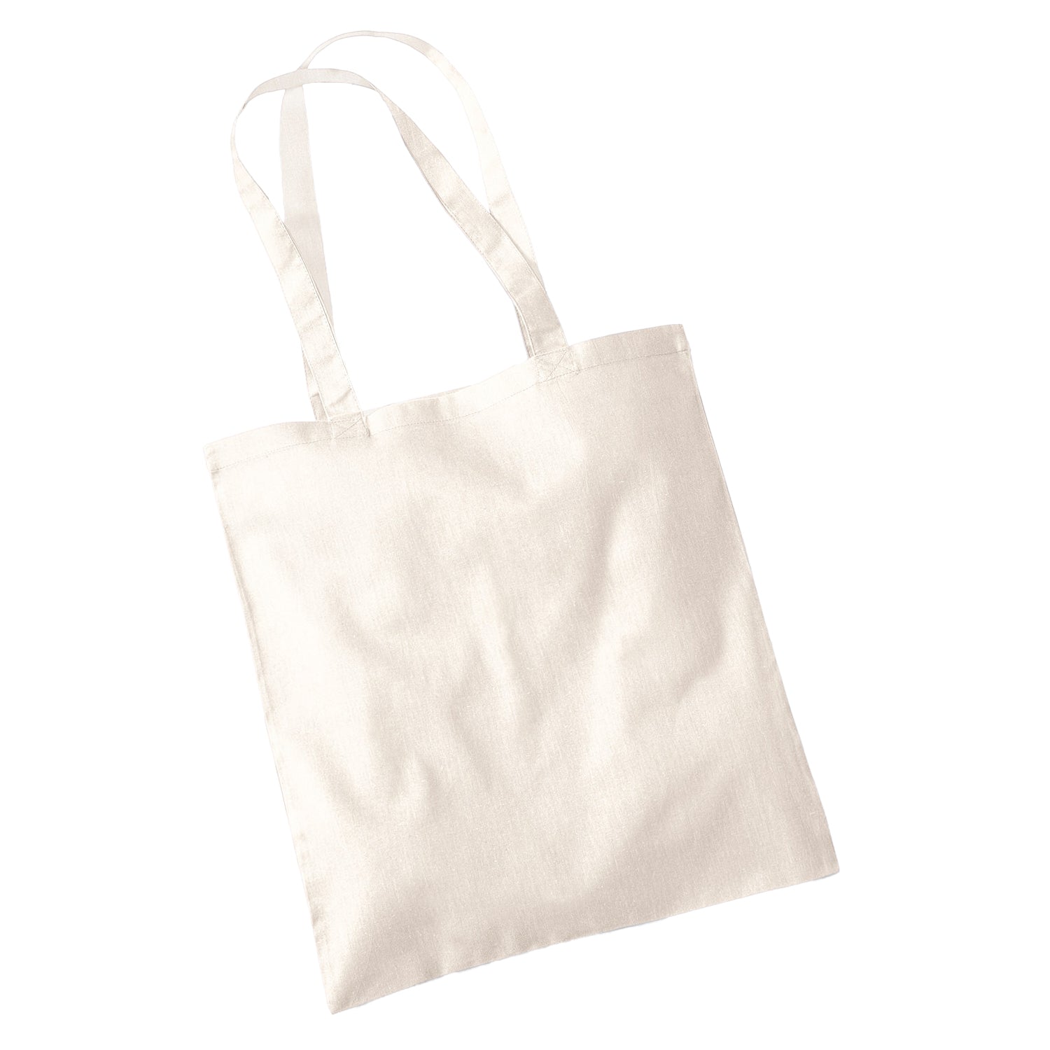 Natural - Back - Westford Mill Bag For Life Long Handle Tote Bag