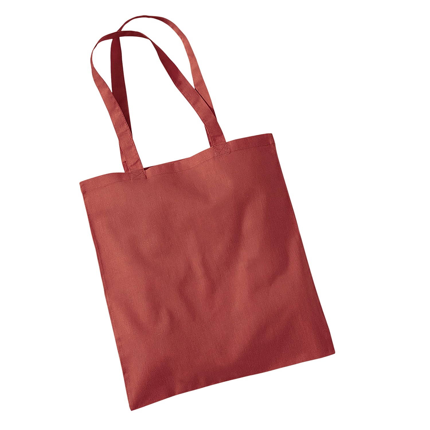 Orange Rust - Back - Westford Mill Bag For Life Long Handle Tote Bag